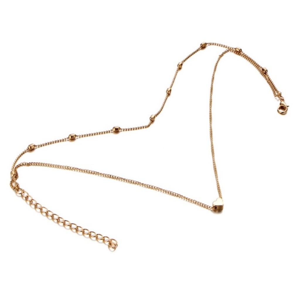 ✨🆕Two Layer Heart Chocker Necklace✨ - Picture 1 of 5